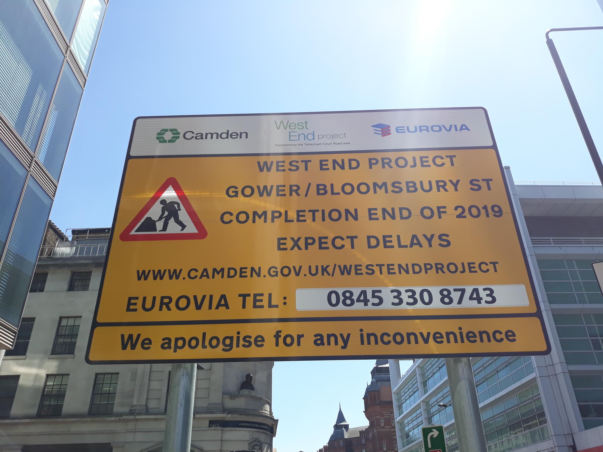 West End Project Sign
